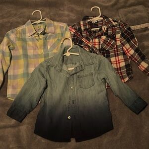 Boys long sleeved shirts! 3T and 2T